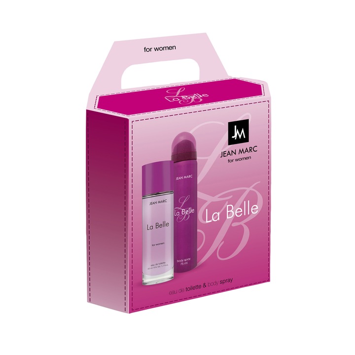 Set Apa de toaleta + Deodorant La Belle, Dama, apa de toaleta 50 ml+ deodorant 75 ml