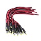 Захранващ пигтейл кабел DC 5.5×2.1 mm FU-K0276-20260822-935, мъжки куплунг, PVC, червен/черен, 80 бр., 190 mm