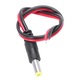 Захранващ пигтейл кабел DC 5.5×2.1 mm FU-K0276-20260822-935, мъжки куплунг, PVC, червен/черен, 80 бр., 190 mm