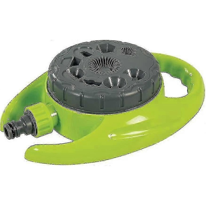 Forgófejes szórófej, 9 permetezési mód, 110 mm átmérő, 1/2 gyorscsatlakozó, zöld