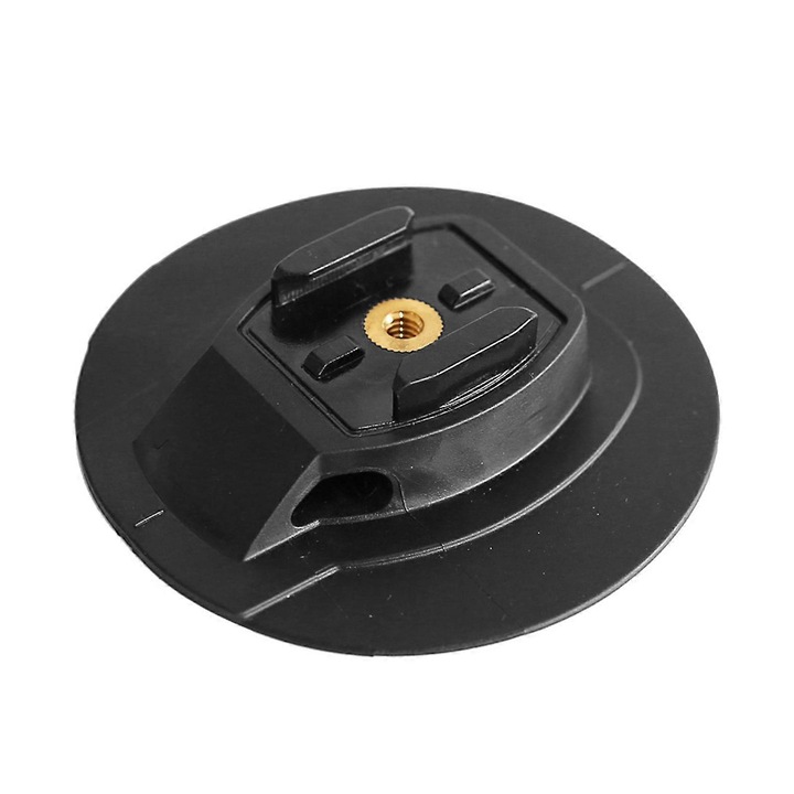 FU-K027620260821-4181 öntapadós tartó akciókamerához, PVC alap fém menetes betéttel, szörfdeszkához és paddleboardhoz, fekete, 1 db.