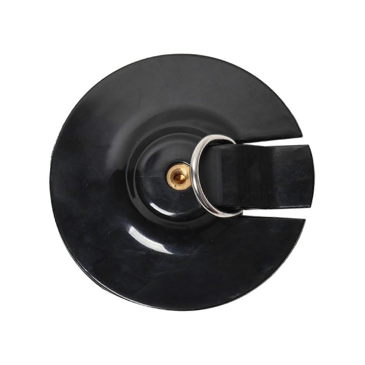 FU-K027620260821-4183 akciókamera öntapadós tartó, PVC pad fém menettel, D-gyűrűvel, fekete, 1 db