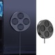 FU-K027620260821-4150 mágneses USB hangszóró, 2.0 sztereó, 6W, mágneses rögzítés, 5V USB tápellátás, fekete, O12.6x2.6 cm
