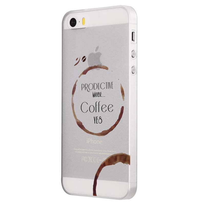 Husa Silicon, Transparent, Slim, Coffee, Xiaomi Mi5S