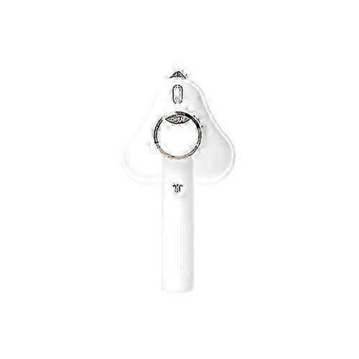 Fier de calcat de voiaj FU-K027620260821-6109, mini portabil 2-in-1 (abur/uscat), talpa titaniu, maner rotativ 0-90-180°, alb