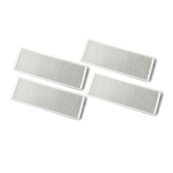 Комплект 4 резервни филтъра FRU-CJK0424-260902-833, съвместими със Zehnder ComfoAir Q350/Q450/Q600, бял