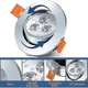 20 db beépíthető LED spot lámpa szett FU-K027620260821-7452, 3W 245 lm, 30° forgatható, 120° sugárzási szög, 3000K, fehér, 60 mm kivágás, IP20
