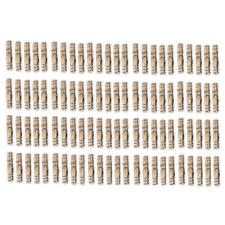 Rejtett csuklópántok sárgarézből, 4 x 20 mm, arany, 100 db-os készlet