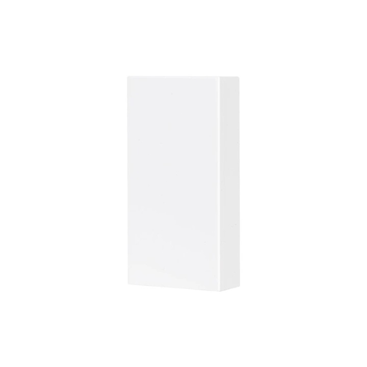 Obturator Luxion Italian LXI-022W, 1 modul, alb, pentru priza / intrerupator
