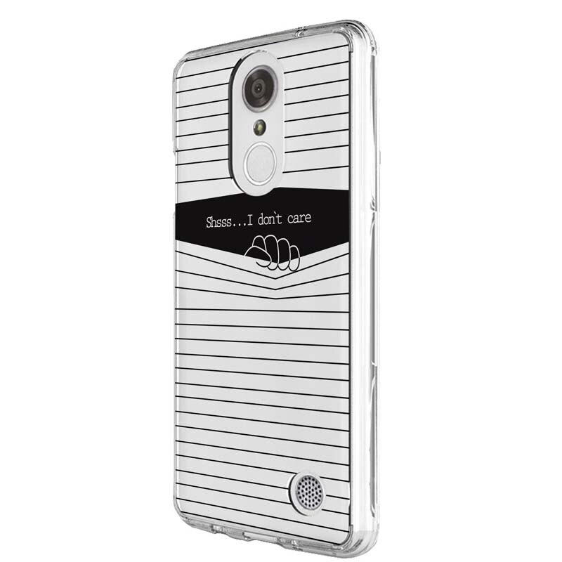 Husa Silicon, Transparent, Slim, I Dont Care, LG G7 ThinQ