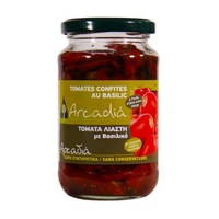 Rosii uscate la soare in ulei de masline extra virgin cu busuioc, 330g