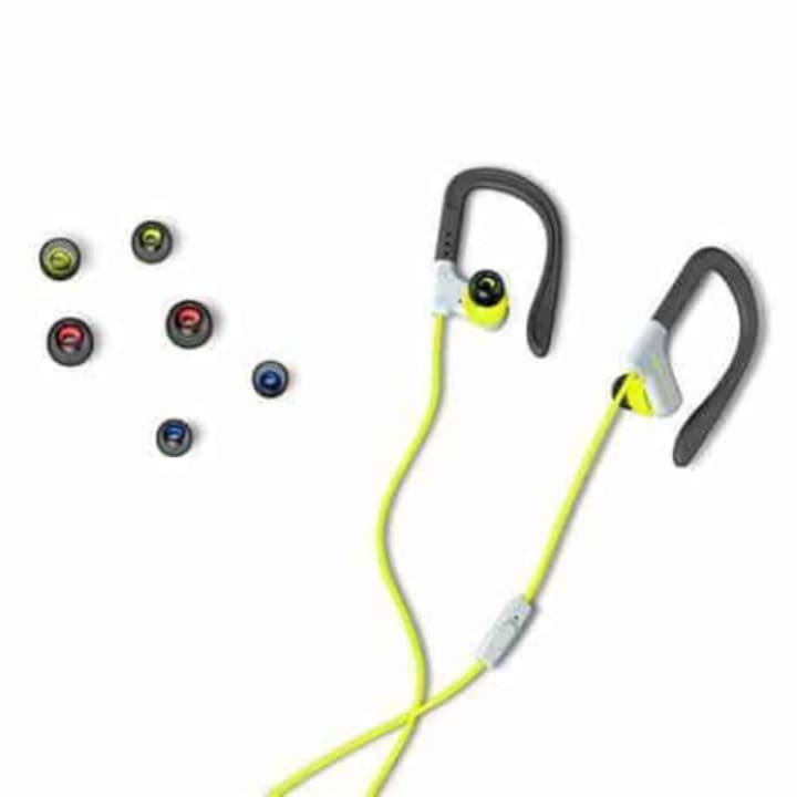 Fülbe helyezhető fejhallgató Energy SPORT 1 rendszer, gomb a vezetéken, mikrofon, sárga/fekete