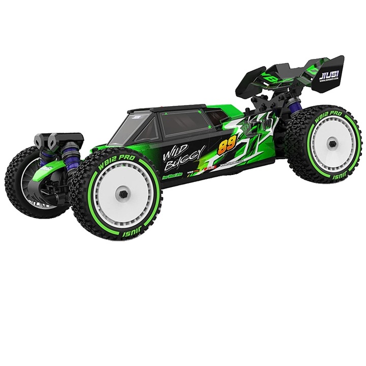 Távirányítós buggy autó WB12PRO (GREEN 3B BX), 1:12, max. sebesség 80 km/h, 4 csatornás, lítium akkumulátor, távirányító hatótávolsága >120 m, zöld