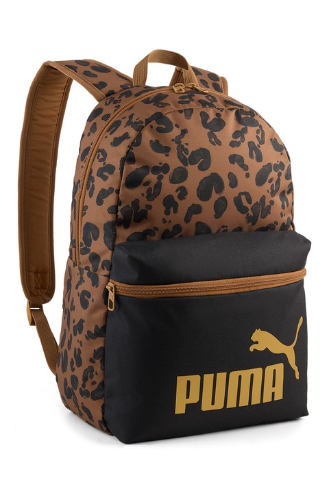 Puma, Раница Phase с лого - 22 л, Черен, Камел