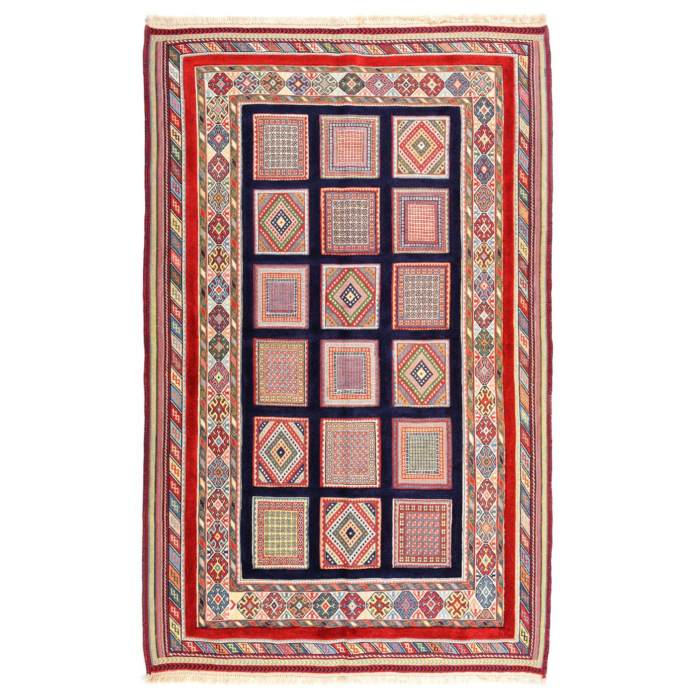 Covor Sirjan Relief Rosu 195X125