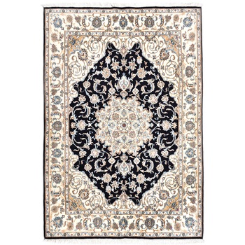 Covor Persan- Nain bleumarin 202x144,lucrat manual din lana+matase.Rezistent la trafic intens,antialergic Covor Persan- Nain bleumarin 202x144,lucrat manual din lana+matase.Rezistent la trafic intens,antialergic