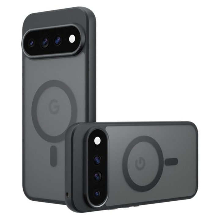 Husa Upzz® Pure Compatibila cu Google Pixel 11 PRO, Functie Magsafe, Design Premium, Rezistenta, Negru