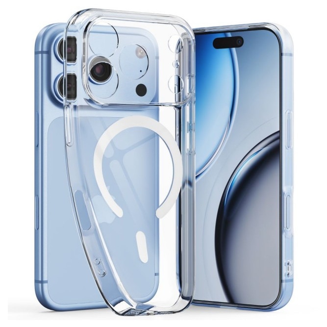 Husa Upzz® Slim Mag Compatibila Cu iPhone 18 PRO, Design Slim 2mm, Tehnologie Magsafe, Transparenta