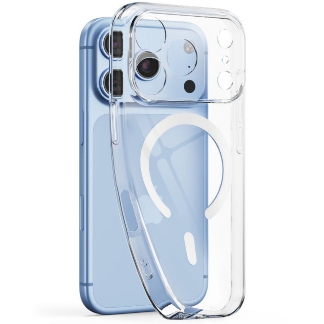 Husa Upzz® Slim Mag Compatibila Cu iPhone 18 PRO, Design Slim 2mm, Tehnologie Magsafe, Transparenta