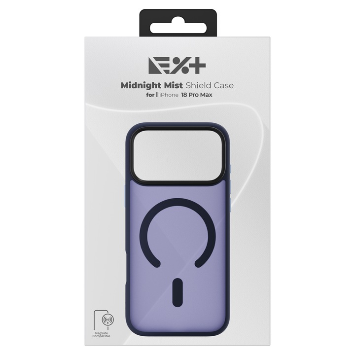 Калъф NOA Mist Shield за iPhone 18 Pro Max, съвместим с MagSafe, Midnight