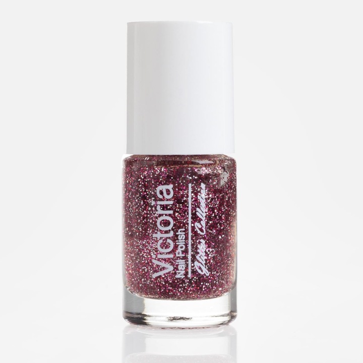 Oja de Unghii Long Lasting Fucsia Argintiu Confetti - 6ml