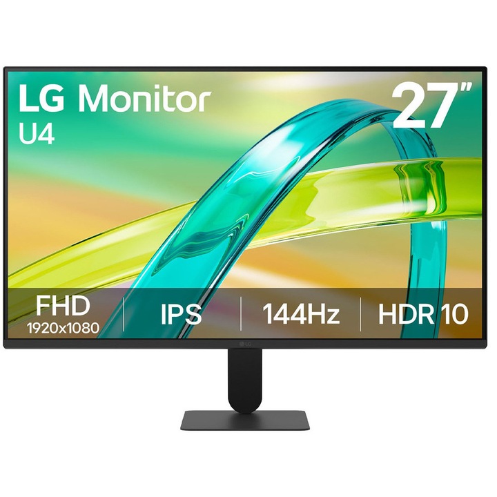 Monitor Gaming Gigabyte G27Q3, 27", QHD (2560×1440), SS IPS, 320Hz, 1ms (GTG), 98% DCI-P3, HDR400, FreeSync Premium, Flicker-Free, Low Blue Light, Black Equalizer, 2× HDMI 2.0, DP 1.4, Jack, Pivot, Height Adjust, Swivel, Tilt, VESA 100×100 mm, Black
