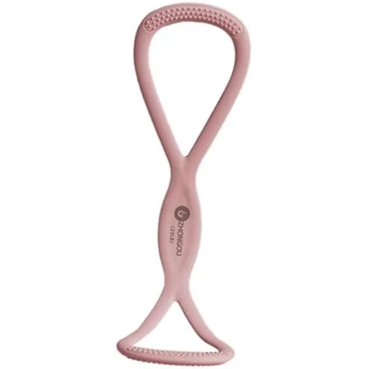 K0569-260821-2730-AMC 8-as alakú szilikon fitnesz ellenállás szalag, csúszásmentes, rózsaszín, 46 x 11.5 cm