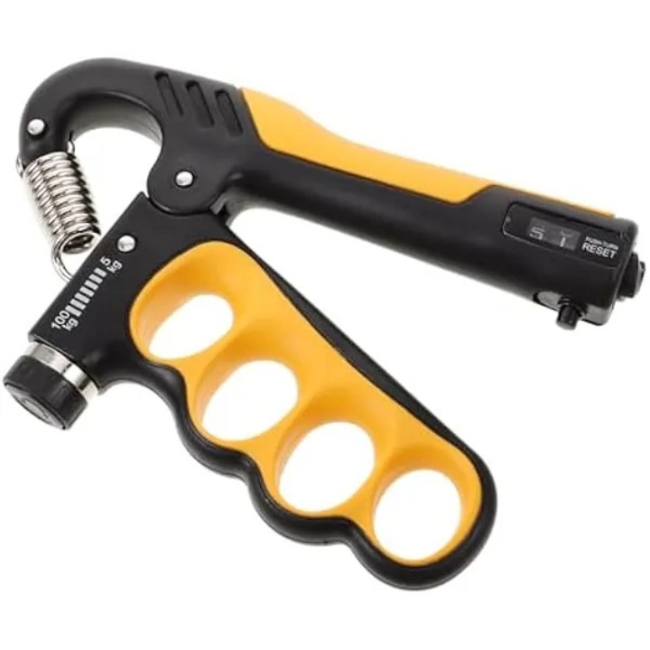 K0569-260821-2954-AMC alkar- és ujjgyakorló, mechanikus számlálóval és ergonomikus markolattal, narancssárga/fekete
