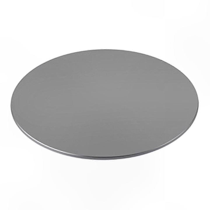 Suport rotativ pentru monitor eMAG-CJ18-fr2608210864, 360° rotatie, aluminiu si silicon antiderapant, gri inchis, 22 x 22 x 0,9 cm
