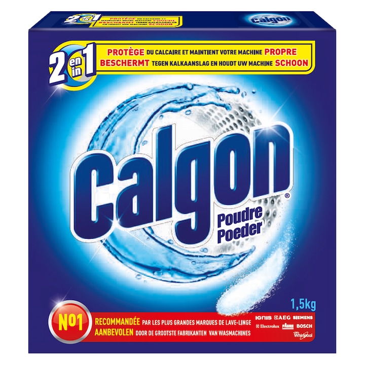 Detergent anticalcar Calgon pentru masina de spalat rufe, 1.5 kg