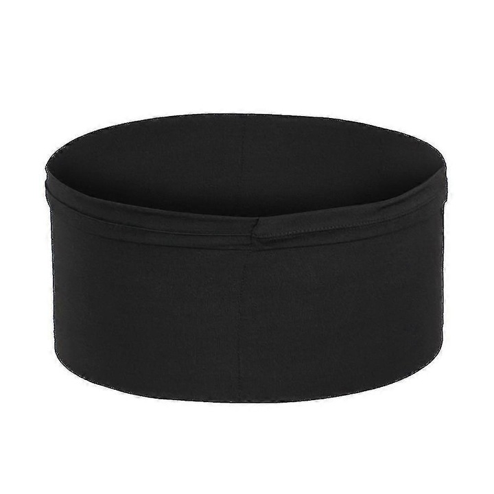Centura de alergare in material elastic care evacueaza transpiratia, cu buzunar de securitate pentru telefon si accesorii, negru, L