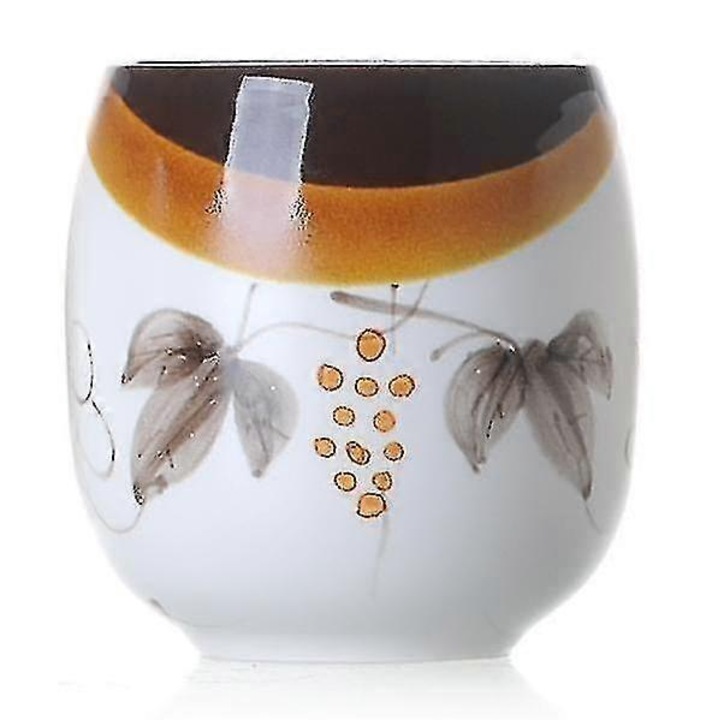 Cupa de ceai din portelan Grape waist ancient cup, 240 ml, multicolor