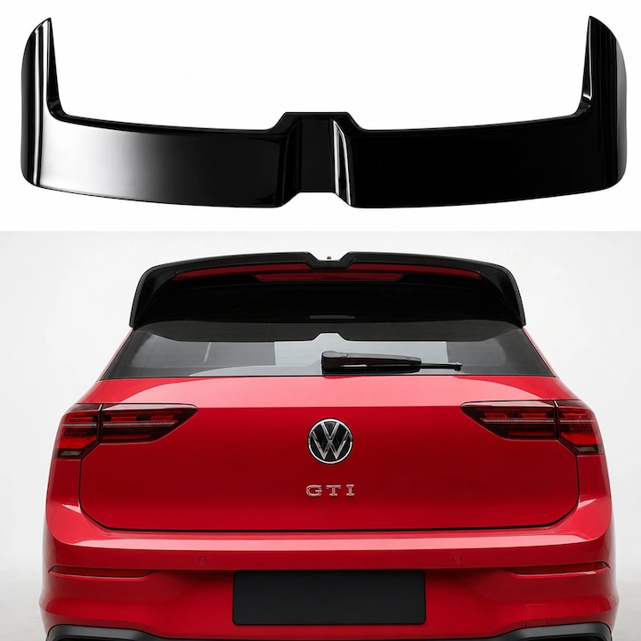 Eleron haion VW Golf 8 GTI 2020–2023, DRT WORKS Oettinger Style, ABS fényes fekete