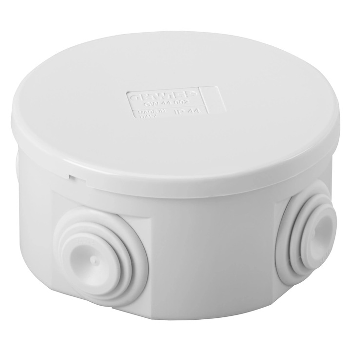 Doza derivatie Gewiss GW44002, aparent, IP44, 80 x 40 mm