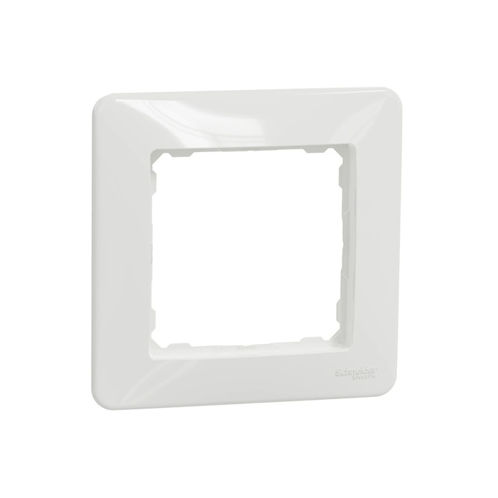 Rama Schneider Electric Sedna SDD311801, 1 post, alb, pentru priza / intrerupator