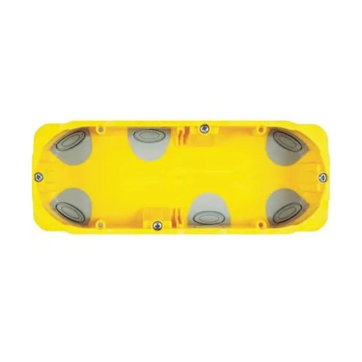 Doza gips carton Bticino PB506N, incastrat, modular, 6 module, 183 x 71 x 52 mm