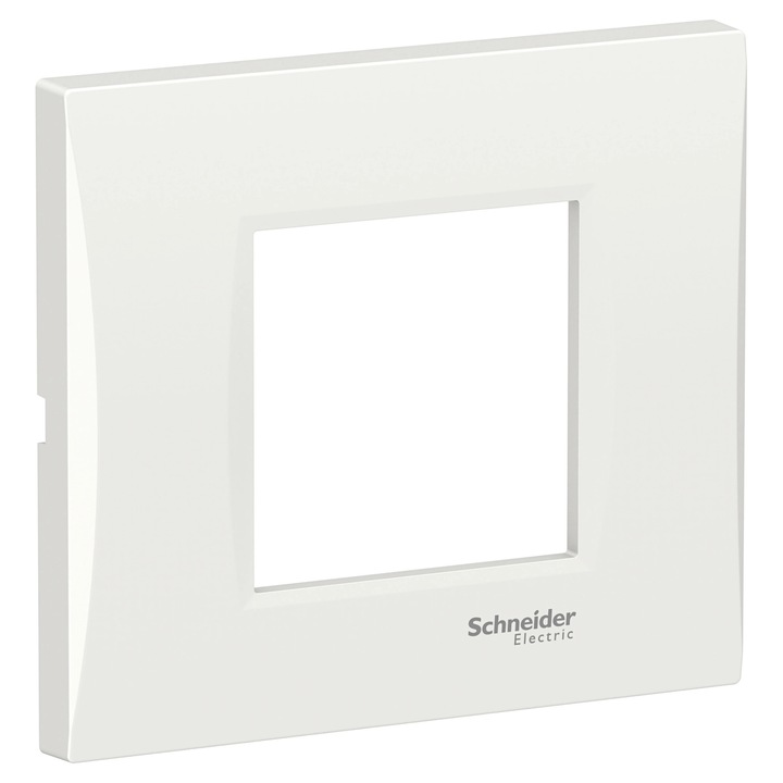 Rama Schneider Electric Easy Styl LMR7262001, 2 module, alb, pentru priza / intrerupator
