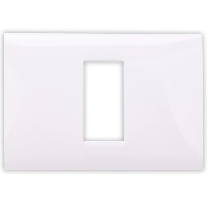 Rama Hoff BL-40801, 1 modul, alb, pentru priza / intrerupator