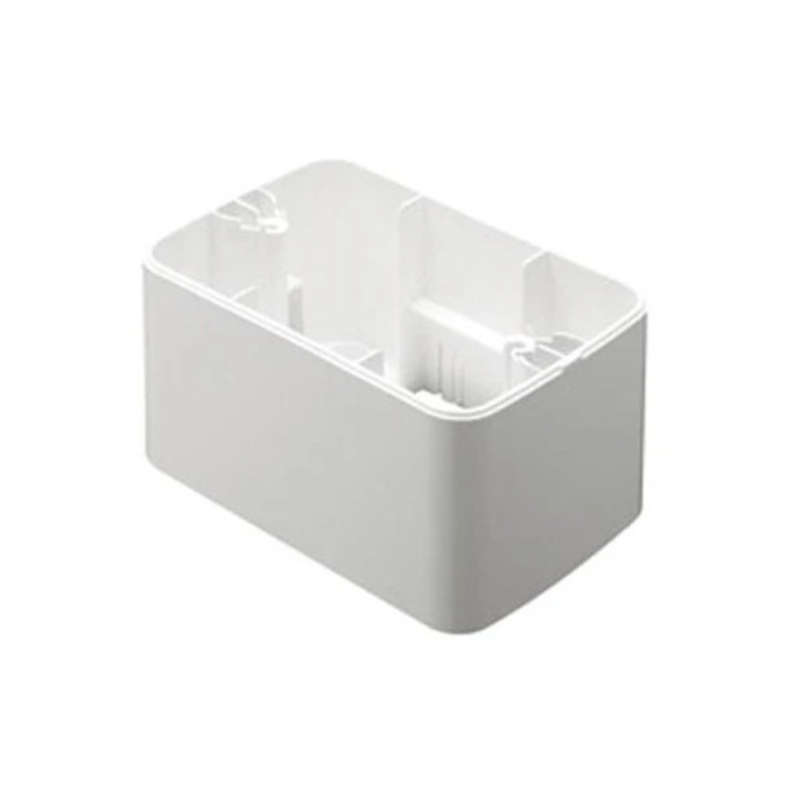 Cadru aparent Gewiss System Top GW22471, 3 module, alb, pentru priza / intrerupator