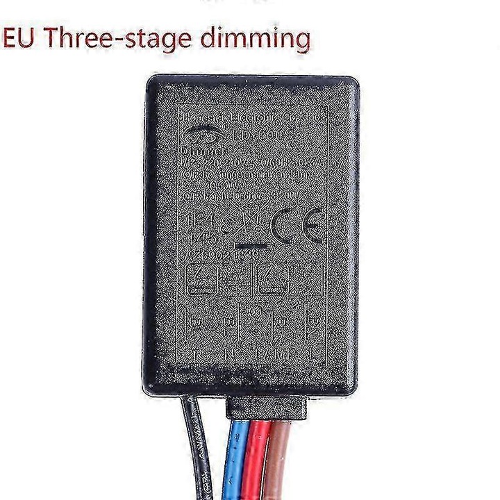 Comutator dimmer tactil 3-pozitii LD-600SR FU-K0276-20260823-3882, compatibil US/EU, 220–240V/120V, output LED 3–25W / incandescent 25–150W, negru
