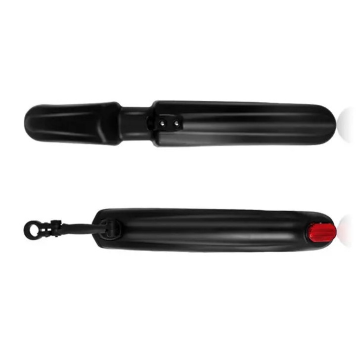 Set aparatoare noroi pentru bicicleta, PO-CJ-K0433-26-8-22-0498, din ABS, fata 55 cm / spate 58 cm, pentru MTB 26/27.5, diametru tija sa 22-31,8 mm, negru