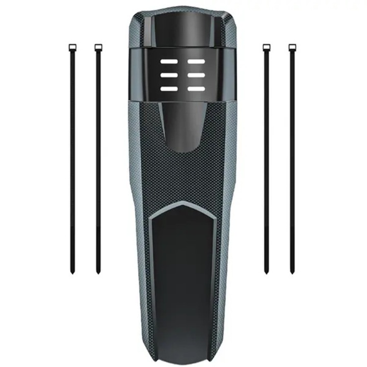Aparatoare noroi bicicleta universala PO-CJ-K0433-26-8-22-5301, pentru MTB fata/spate, din PP rezistent, negru/gri, 1 bucata
