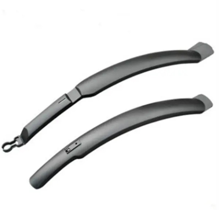 Set 2 aparatoare noroi pentru bicicleta MTB, plastic, montaj cu gauri, negru, PO-CJ-K0433-26-8-22-7595