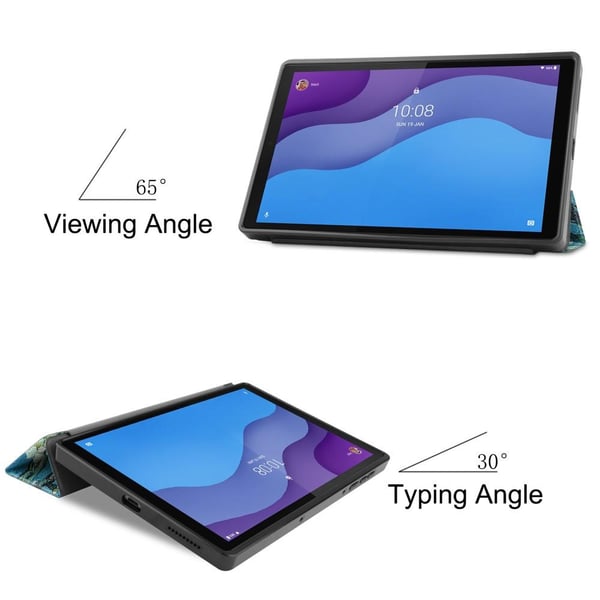 Husa tri-fold pentru Lenovo Tab M10 HD Gen 2 TB-X306F/TB-X306X, model CN-k0504-260822-1340, cu suport si protectie la socuri, Peach Blossom