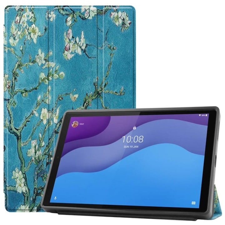 Husa tri-fold pentru Lenovo Tab M10 HD Gen 2 TB-X306F/TB-X306X, model CN-k0504-260822-1340, cu suport si protectie la socuri, Peach Blossom