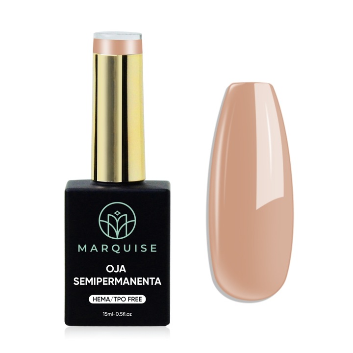 Oja semipermanenta Delis, Pure Color JY109, HEMA/TPO FREE, nude bej caramel, 15 ml