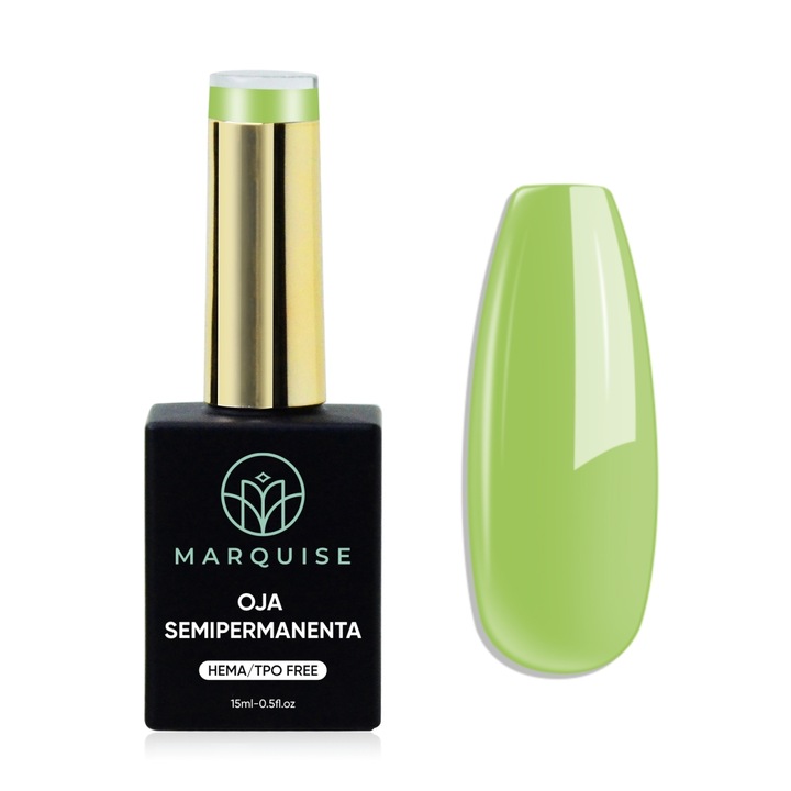 Oja semipermanenta Delis, Pure Color JY200, HEMA/TPO FREE, verde lime, 15 ml