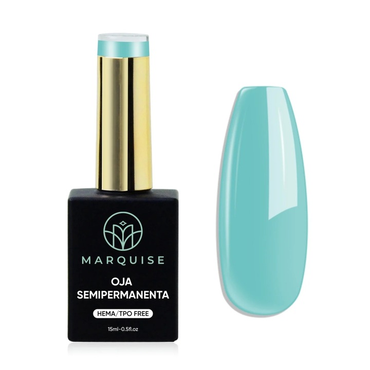 Oja semipermanenta Delis, Pure Color JY234, HEMA/TPO FREE, turcoaz-menta, 15 ml