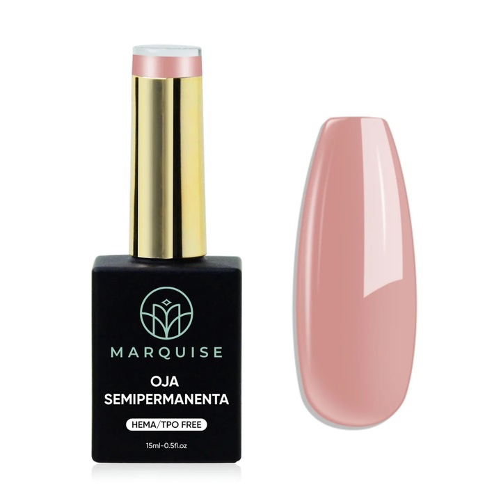 Oja semipermanenta Delis, LTS026, HEMA/TPO Free, Nude roz prafuit, 15 ml