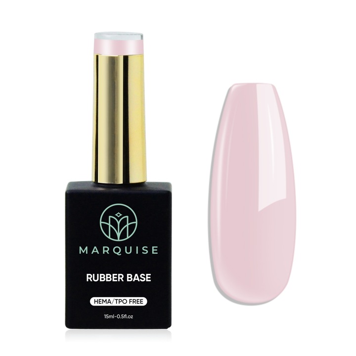 Rubber Base colorata, Delis, CSDJ10, HEMA/TPO FREE, roz pal, 15 ml